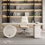 Bureau blanc avec plaque Creative Rock-1816605908-1816605906