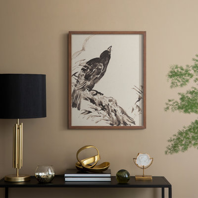 «Vintage Animal Print», reproduction encadrée en bois massif
