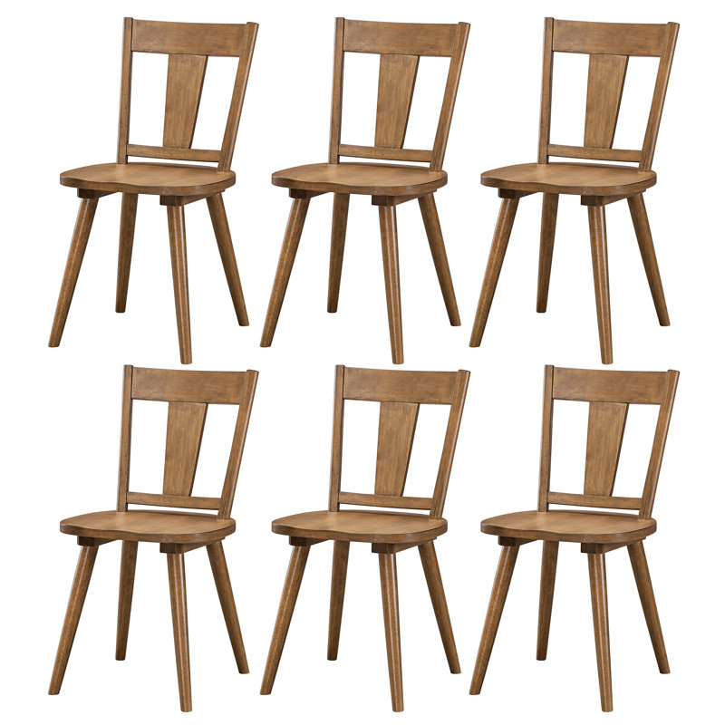 Chaises de salle à manger 17 po, Brun, 6
