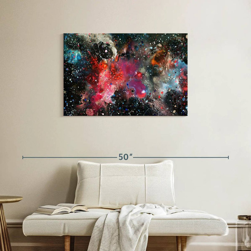 Galaxie colorée, H 24 po x l 36 po