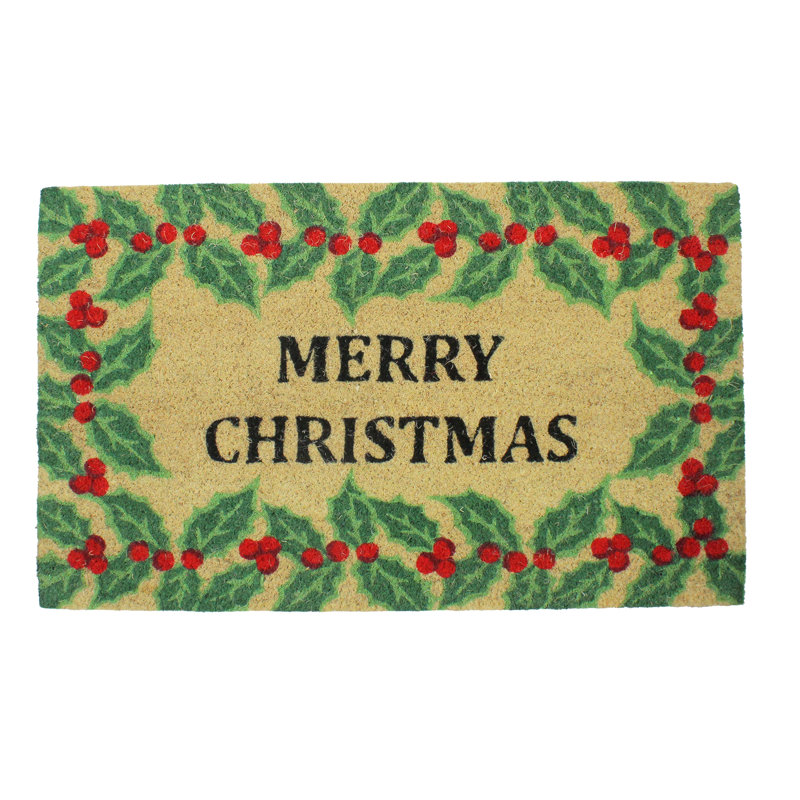 Tapis de porte Merry Christmas, Vert