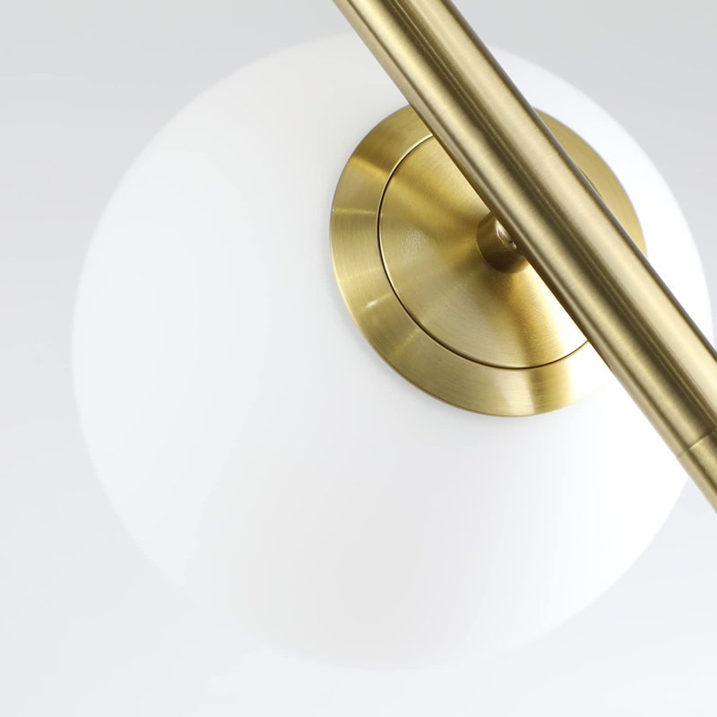 2-Burner G9 Gold Ball Pembina Floor Lamp, 166 Cm