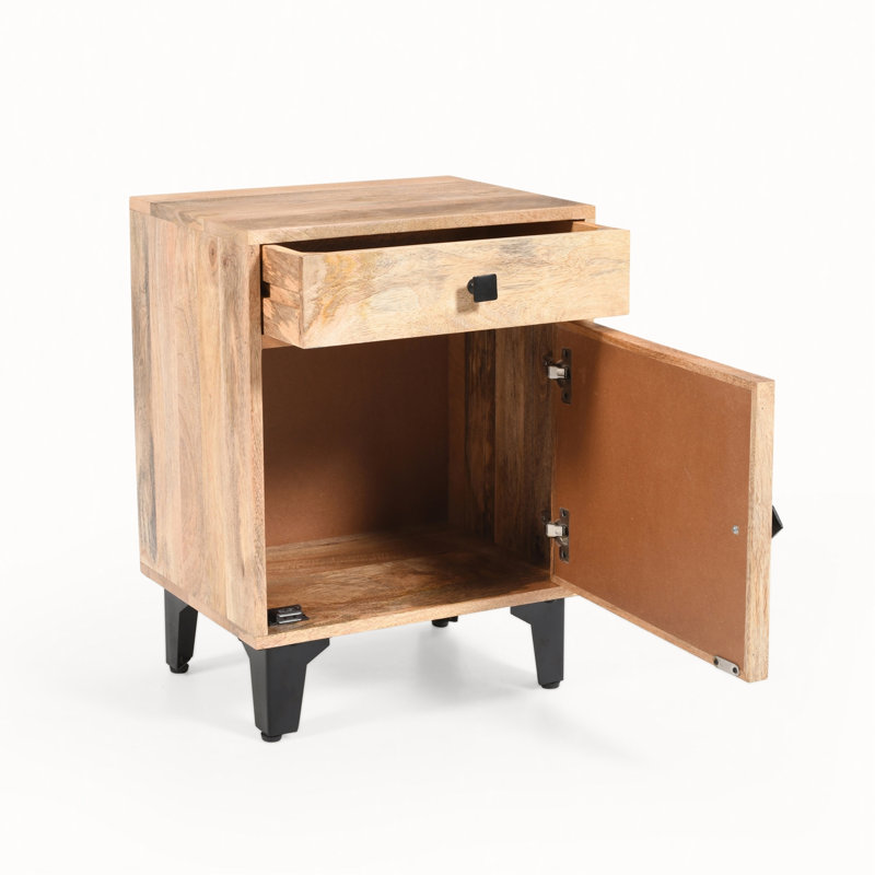 Table de chevet en bois massif