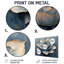 «Dark Echeveria Elegans Succulent Simplicity II», art mural en métal succulent-116698325