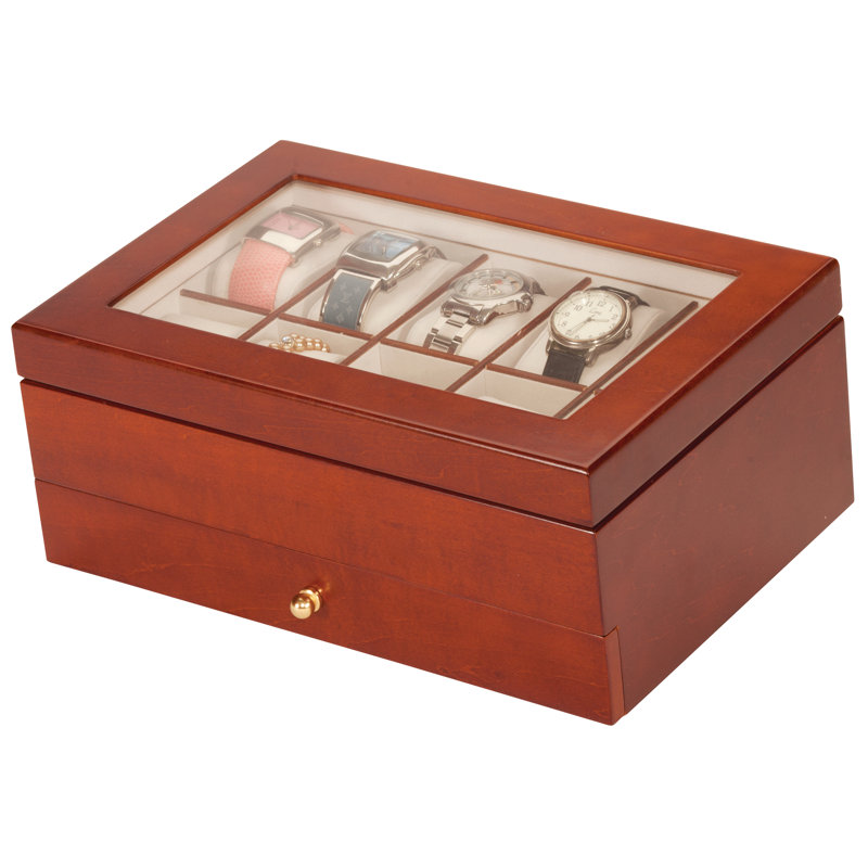 Wood Watch Box + Drawers
