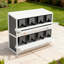 Chicken Nesting Box, 8 Compartment Wood Laying Boxes For Chicken Coop, Spacious And Comfortable With Easy Egg Collection