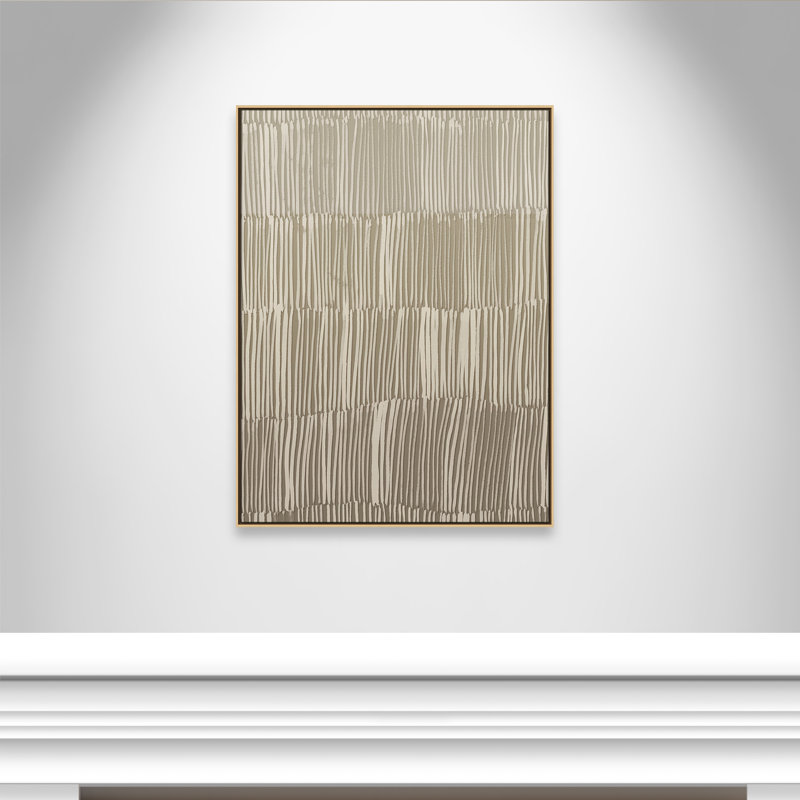 Linear Calm II Print par , Flotteur naturel, H 49,5 po x l 37,5 po