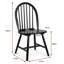 46cm H Solid Wood Windsor Back Side Chair in White-826777890
