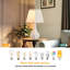Ensemble de 2 lampes de table en céramique avec abat-jour en tissu de lin, lampes de chevet modernes pour le salon de la chambre à coucher