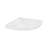 Marquette 32" X 32" Round Corner Double-Threshold Shower Pan Base With Center Drain In Glossy White