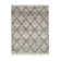 Ileyah Geometric Machine Made Shag Polypropylene Area Rug in Silver Gray