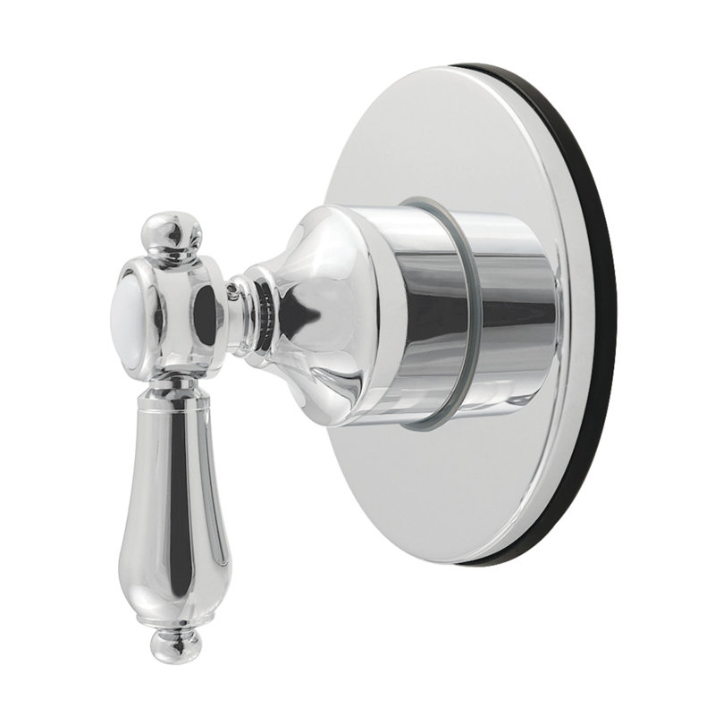 Kingston Brass Heirloom Single-Handle Six-Way Diverter Valve With Round Trim Kit, Polished Chrome