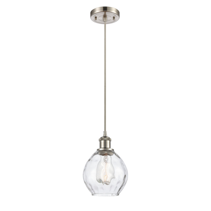 Jaron 1 - Light Single Pendant, Brushed Satin Nickel, No Bulb Included