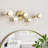 Luminaire 5 - Light Mid - Century Modern Brass LED Flush Mount Ceiling Light