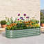 Support à plante vert avec structure en métal pour l'extérieur, 59 po x 24,5 po x 11,8 po, acier galvanisé