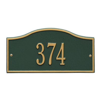 Rolling Hills 1-Line Wall Address Plaque