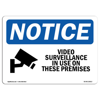 Panneau de vidéosurveillance utilisé sur ces lieux