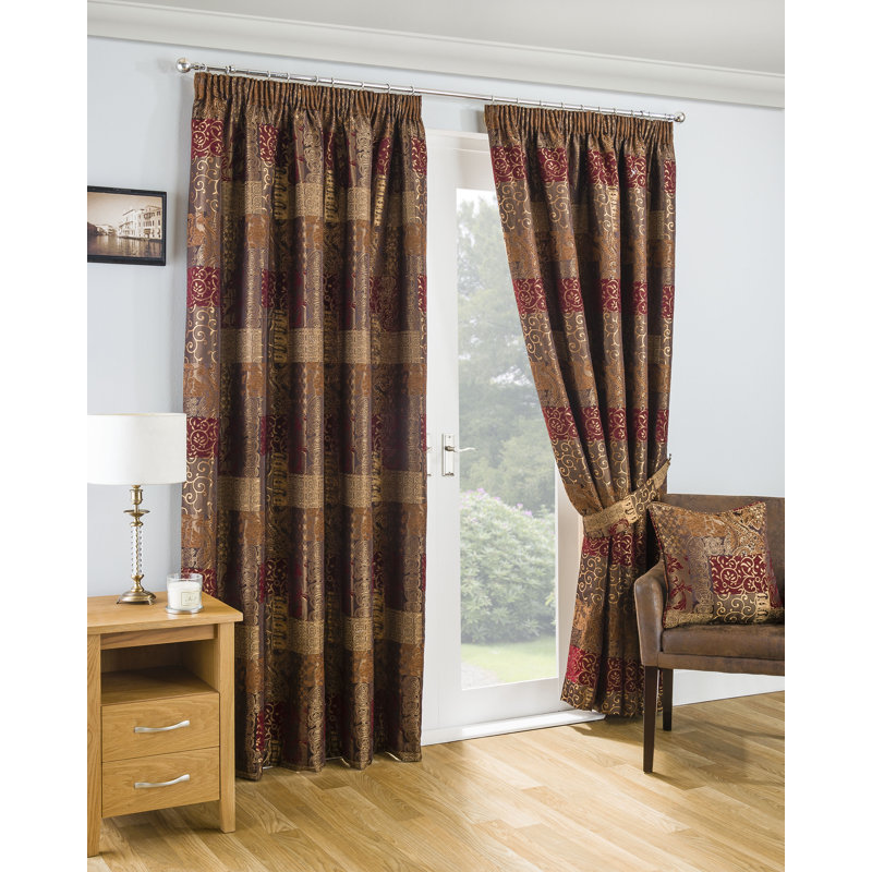Rue Room Darkening Curtain Pair, Width 117 x Drop 183 cm