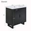 Meuble-lavabo simple avec plateau en résine Jantinus-971858261