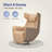 4' Round  Area Rug for Nouhaus Massage Chair, Grey-1409279666