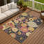 Tapis floral intérieur / extérieur lavable à la machine Chantille ACN2293-88660444