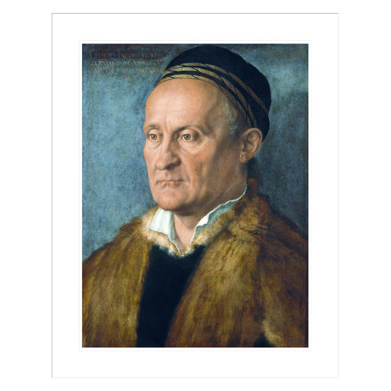 Portrait de Jakob Muffel par Albrecht Dürer, impression giclée sur cadre, 29.37" H x 23.5" W