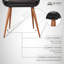 Chaise d'appoint en noir nairn-175398360