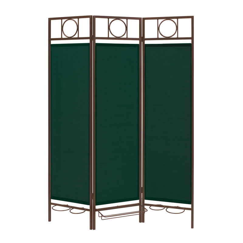 Paravent contemporain d'extérieur, Bronze / vert forêt
