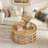 Kayann 31.5“ Solid Wood Coffee Table with Tray Tabletop