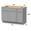 Base de meuble-lavabo simple 42 po seulement-96923008
