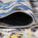 Strausstown Marbled Abstract Dark Gray/Blue Rug