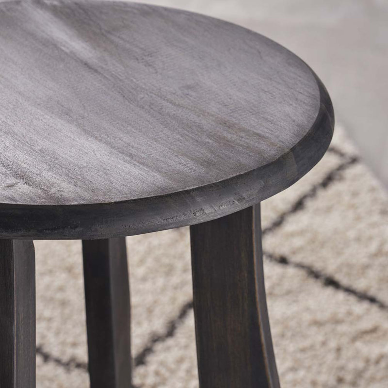 Outdoors Backless Barstools, Dark Gray