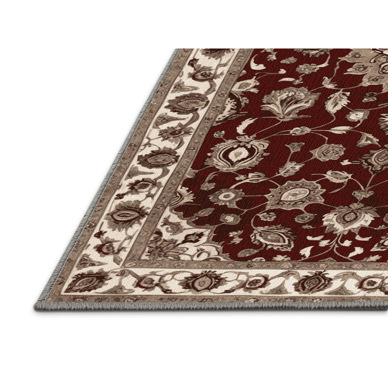 Tapis persan gris lavable à la machine