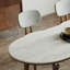 Ensemble de table de salle à manger ovale en pierre frittée-861771973