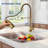 Commercial-Style 2-Function Pull-Down Single-Handle Kitchen Faucet-126446266