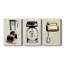 Retro Kitchen Appliance I - Ensemble de 3 toiles tendues-1807188716