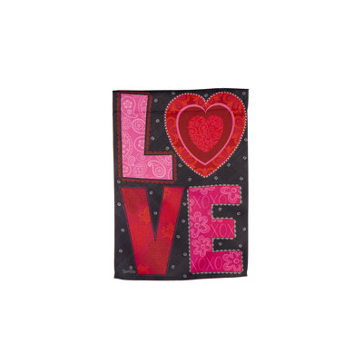 Drapeau «Love Heart Garden» en suède