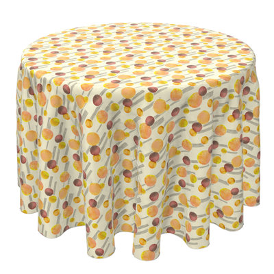 Round Cotton Twill Tablecloth