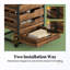 Armoire de rangement avec commode à tiroirs