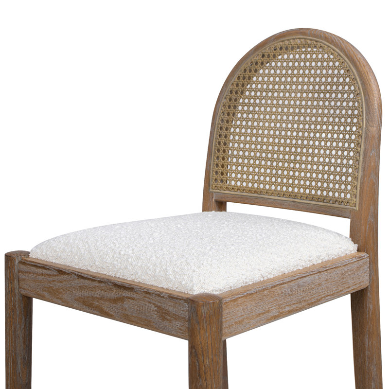 Tabouret de bar 30,5 po Berthile, Blanc