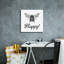  «Floral Bee Happy» par Jean Plout, art mural sur toile, 18 po x 18 po