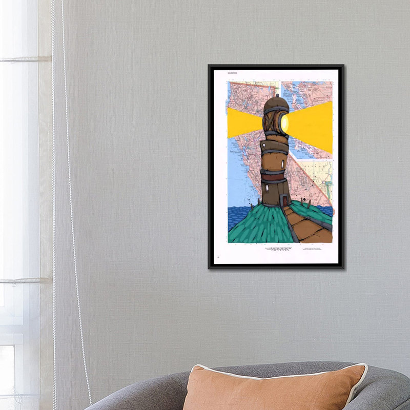 This Old Light Shines by Ric Stultz Painting Print on Wrapped Canvas, No Mat, Wrapped Canvas, 60" H x 40" W x 1.5" D