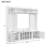 On-trend Multi-functional Entryway Hall Tree With Storage, Bench, Coat Rack, And Shoe Cubbies In White
