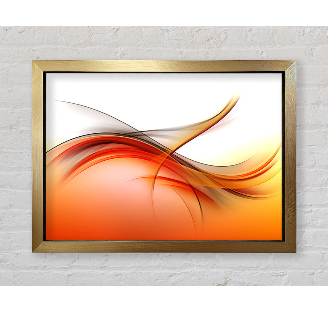 Fire Abstract Swirls - Einzelner Bilderrahmen Kunstdrucke