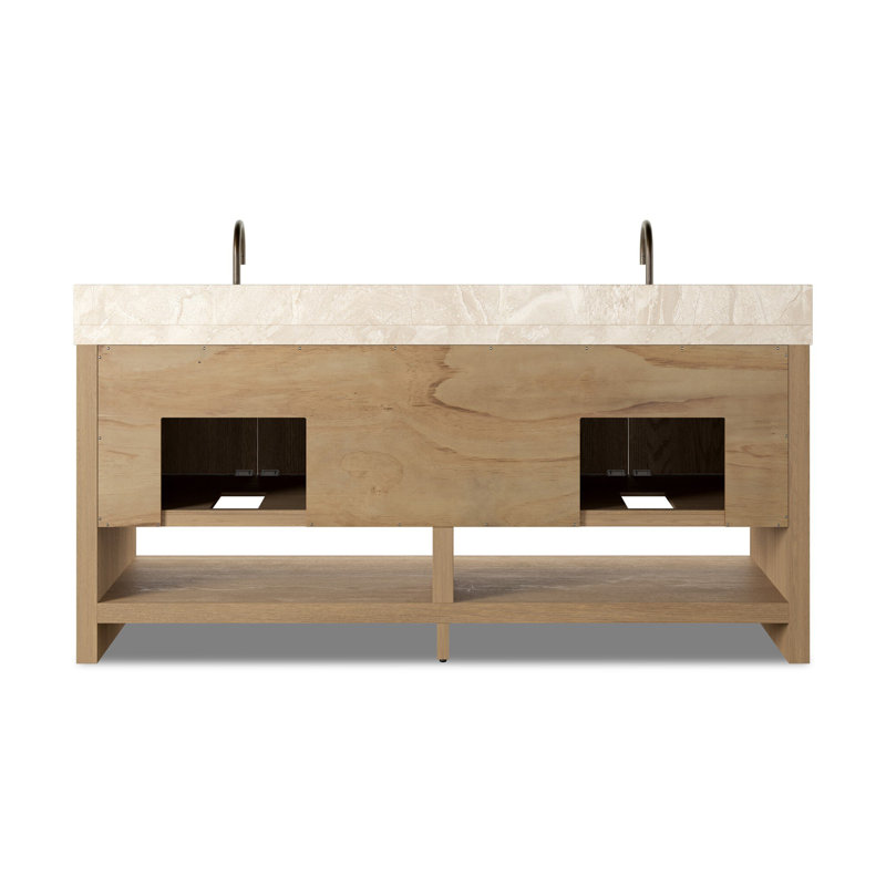 Anthem Double Vanity, Satin Light Wash Oak