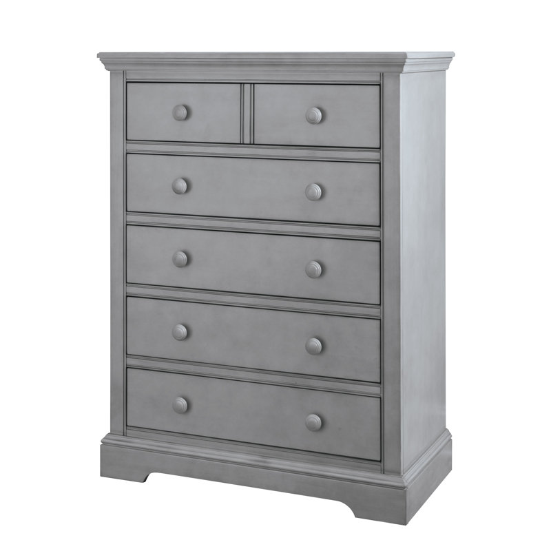 Hanley Cloud Gray 5-Drawer Chest with Dovetail Drawer