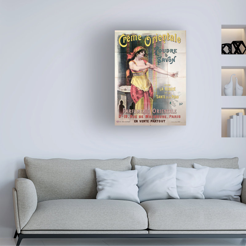Art sur toile Pal Crème Orientale, H 47 po x l 35 po