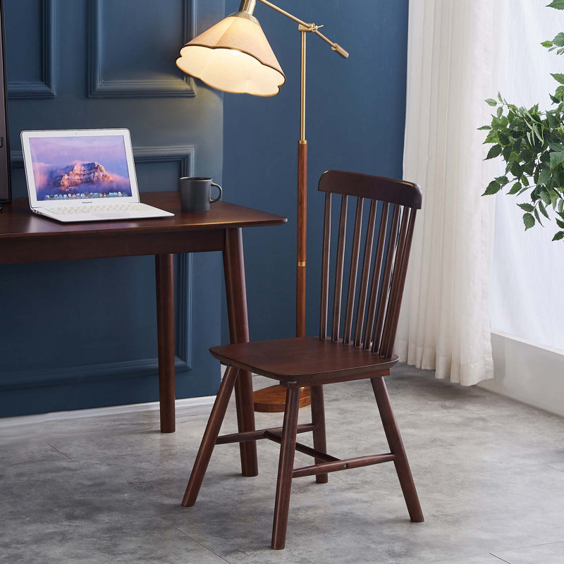 4 Pieces Of Solid Wood Dining Chair, Walnut