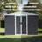 10ft x 8ft Outdoor Metal Storage Shed With Window And Lockable Door-106325661