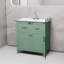 Meuble-lavabo simple 30 po avec lavabo en céramique Green